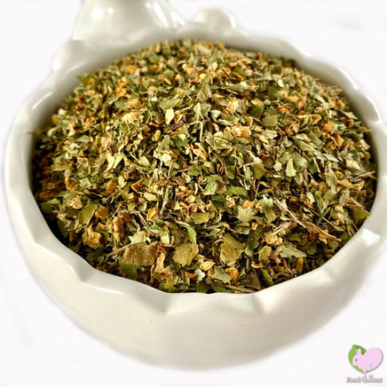 hawthorn leaves and flowers, brown and green for rabbits, chinchillas, degus, gerbils and hamsters