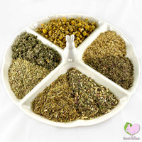 Immune Kicker Mix for rabbits, guinea pigs, chinchillas, hamsters, degus and gerbils with Echinacea, Fennel, Raspberry Leaves, Strawberry Leaves, Chickweed, Yarrow Flowers and Chamomile