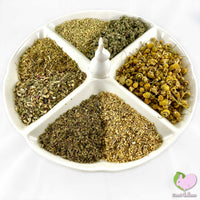 Immune Kicker Mix for rabbits, guinea pigs, chinchillas, hamsters, degus and gerbils with Echinacea, Fennel, Raspberry Leaves, Strawberry Leaves, Chickweed, Yarrow Flowers and Chamomile