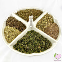 Potpourri with Herbs with Plantain, Nettle, Dandelions, Dill and Fennel for rabbits, guinea pigs, chinchillas, hamsters, degus and gerbils
