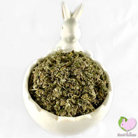 Raspberry Leaves, dried and organic, cut and sifted for rabbits, guinea pigs, chinchillas, hamsters, degus and gerbils