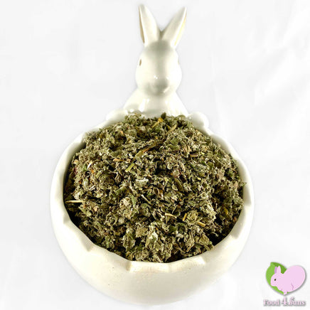 Raspberry Leaves, dried and organic, cut and sifted for rabbits, guinea pigs, chinchillas, hamsters, degus and gerbils