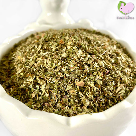Strawberry Leaves, dried and organic, cut and sifted for rabbits, guinea pigs, chinchillas, hamsters, degus and gerbils