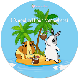 It's cocktail hour somewhere! coaster