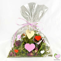 Somebunny Loves You Mix with self dried Dandelions, Hibiscus, Rosehips and Rosebuds for rabbits, guinea pigs, chinchillas, hamsters, degus and gerbils