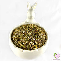 Green organic echinacea cut and sifted Dandelion root, cut Chamomile flowers whole, pedals and buds, yellow for rabbits, guinea pigs, chinchillas, hamsters, degus and gerbils