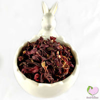 Whole dried organic hibiscus flowers